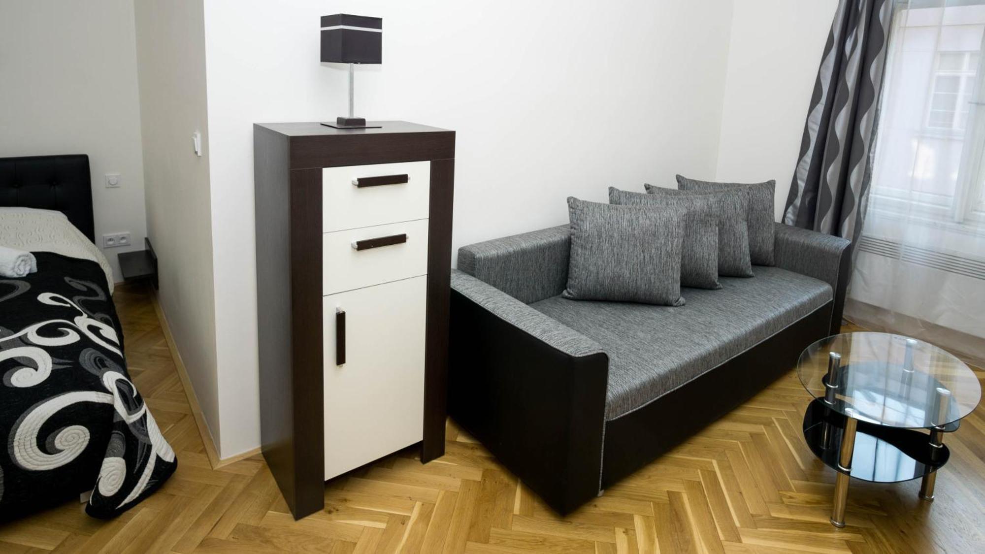 Black & White Apartment Prague By Wenceslas Square And Muzeum חדר תמונה