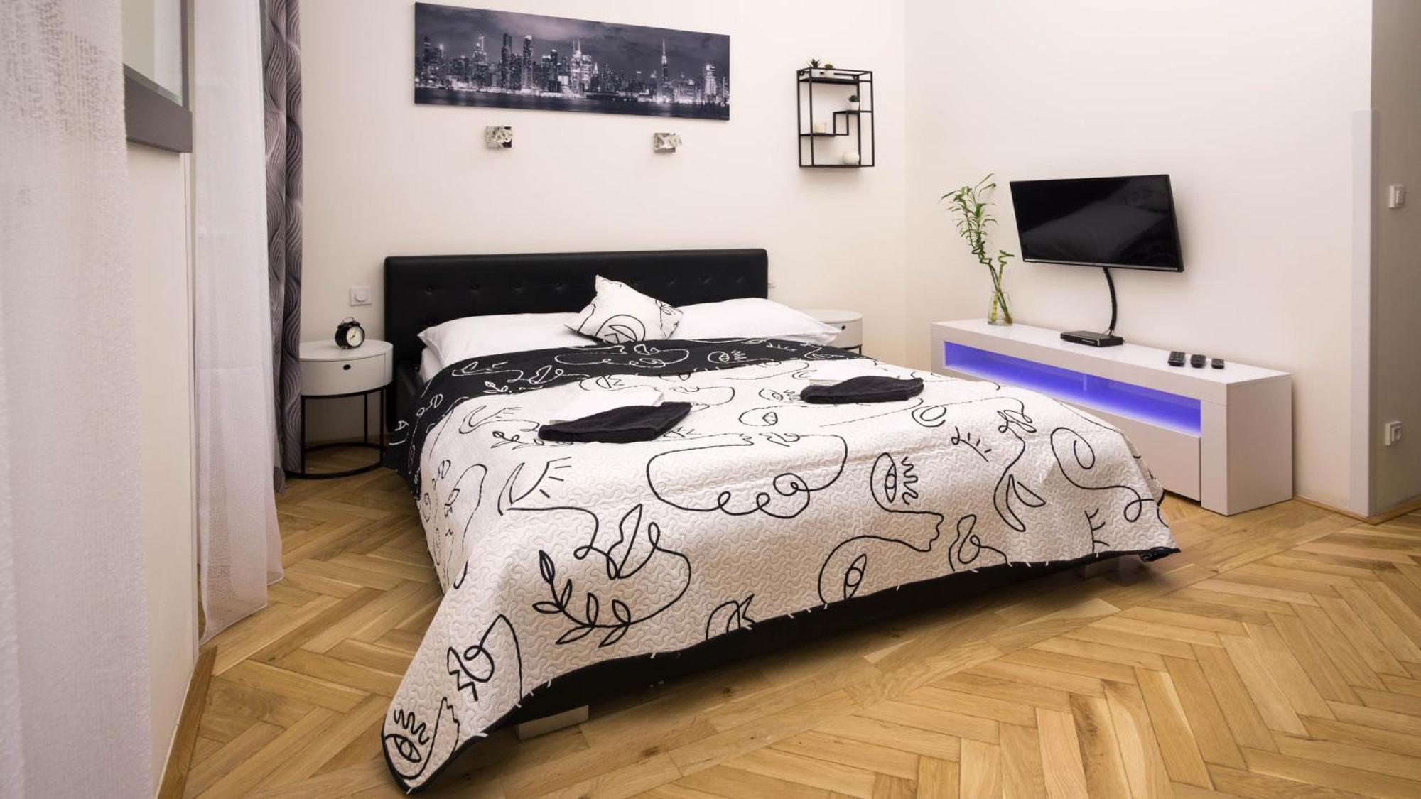 Black & White Apartment Prague By Wenceslas Square And Muzeum חדר תמונה