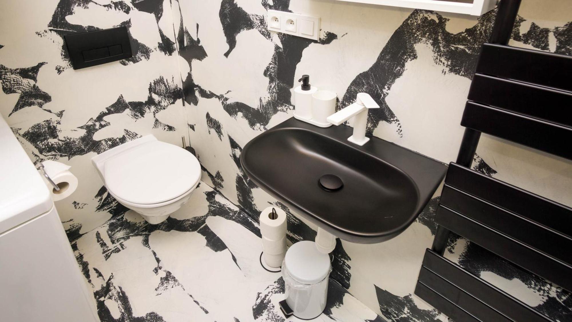 Black & White Apartment Prague By Wenceslas Square And Muzeum חדר תמונה